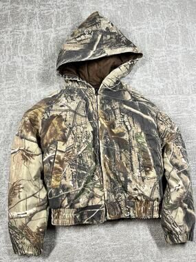 Russell Outdoors Youth Camo Outdoor Hunting Jacket Size 6-8 Small